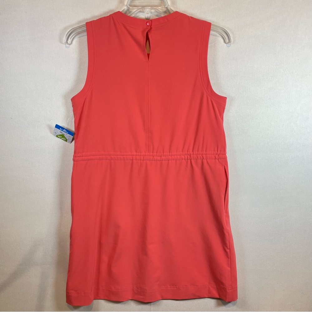 Columbia Bogata Bay Dress Womens Small Coral Pink Orange Omni-Shield Outdoor NWT - Picture 9 of 11